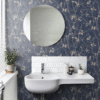 Papel de colgadura en baños