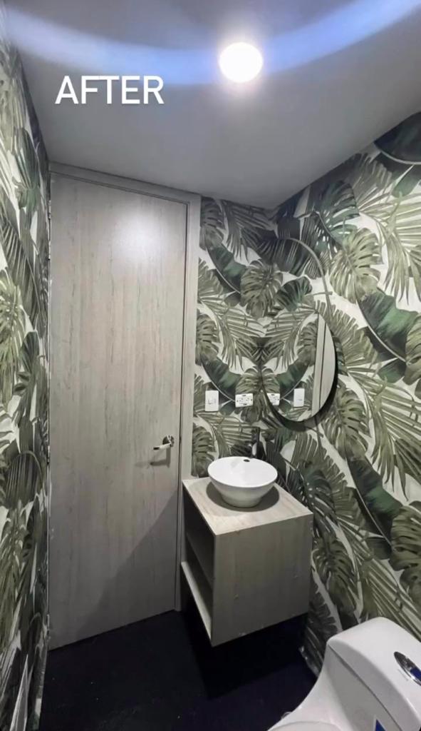Papel decorativo baños