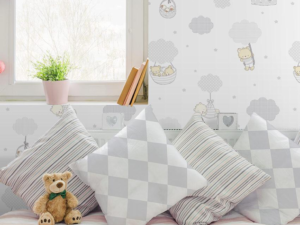 papel de colgadura infantil,papel tapiz bebé,papel tapiz ositos,papel tapiz nubes,decoración habitación bebé,papel tapiz infantil neutro,papel de colgadura Trebol,Papel,papeldecolgadurastylotivo
