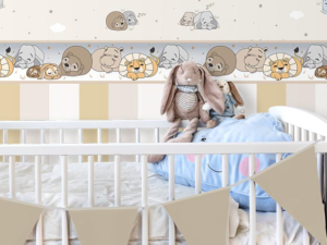 papel de colgadura infantil,papel de colgadura para bebé,cenefa infantil decorativa,papel tapiz infantil animales,decoración habitación bebé safari,papel de colgadura niños tonos suaves,papel decorativo infantil premium