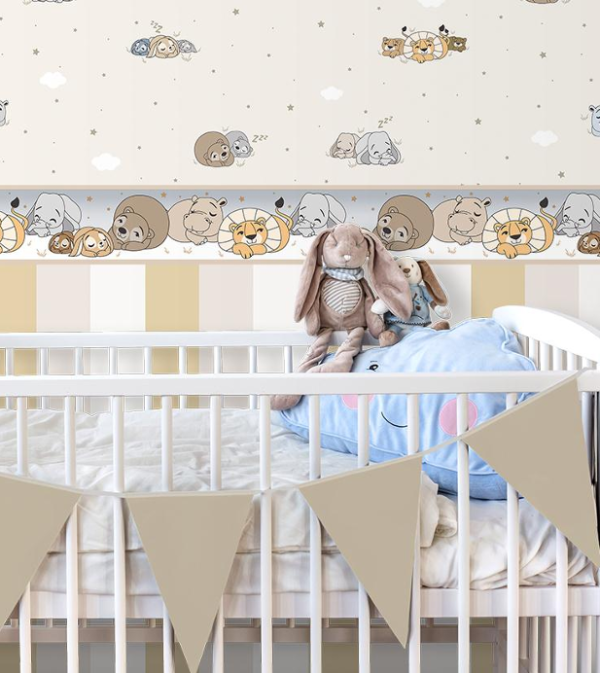papel de colgadura infantil,papel de colgadura para bebé,cenefa infantil decorativa,papel tapiz infantil animales,decoración habitación bebé safari,papel de colgadura niños tonos suaves,papel decorativo infantil premium