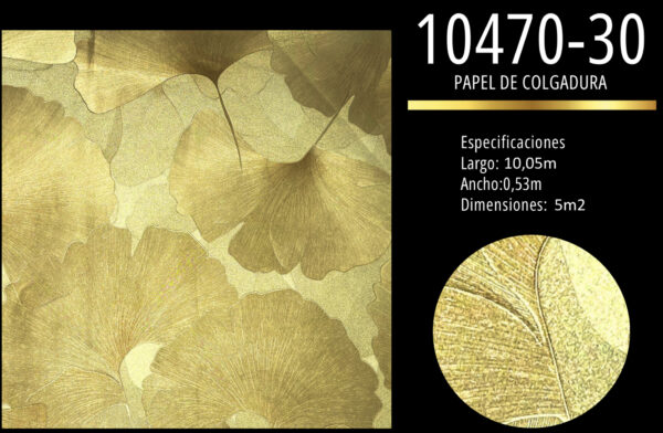 papel de colgadura hojas doradas champagne premium | elegancia y diseño moderno | ref 10470 30 papel de colgadura hojas doradas,papel de colgadura champagne metálico,papel de colgadura diseño hojas moderno,papel de colgadura elegante para interiores,papel tapiz dorado premium,papel de colgadura decorativo lujo,papel de colgadura para salas y comedores