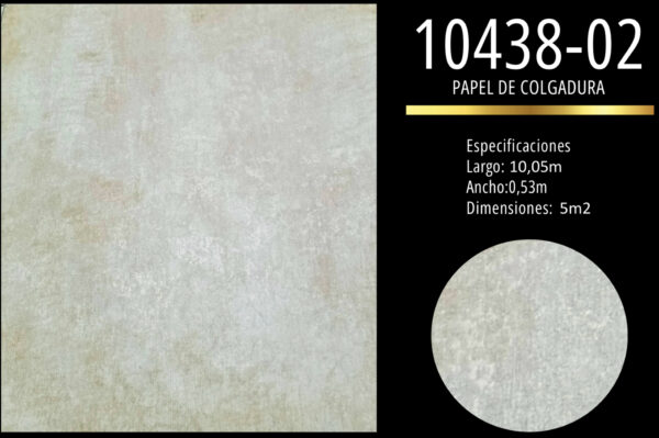 papel de colgadura textura neutra aged premium elegancia y diseño atemporal ref 10438 02 - Textura neutra que combina con cualquier estilo decorativo,Acabado envejecido para un toque elegante y atemporal,Ideal para transformar espacios sin sobrecargarlos,Cobertura eficiente: 5 m² por rollo,Fácil instalación y alta durabilidad,Perfecto para ambientes serenos y sofisticados,Diseño versátil que realza paredes con discreta distinción