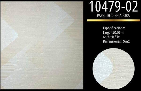 Diseño geométrico translúcido que aporta luz y elegancia,- Ideal para espacios modernos y minimalistas,Textura suave que realza sin saturar,Cobertura eficiente: 5 m² por rollo,Fácil instalación y acabado profesional,Tonos claros que amplían visualmente el ambiente,Estilo contemporáneo para una decoración sofisticada