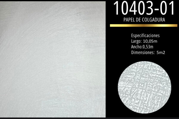 Textura ondulada que aporta movimiento y elegancia,- Tonos neutros que combinan con cualquier estilo decorativo,- Ideal para ambientes serenos y sofisticados,Cobertura eficiente: 5 m² por rollo,- Fácil instalación y acabado profesional,Diseño versátil para hogares y oficinas,Transforma tus paredes en superficies armoniosas