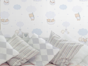 papel de colgadura infantil “aventura en las nubes” – sueños y fantasía para bebés | ref. 580 1