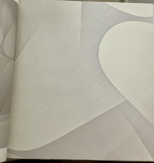 papel de colgadura geométrico beige y gris moderno | diseño abstracto elegante | acabado texturizado premium ref 10423 31