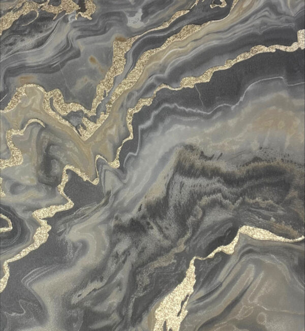 papel de colgadura mármol gris y oro premium | diseño abstracto elegante moderno | ref 10447 37