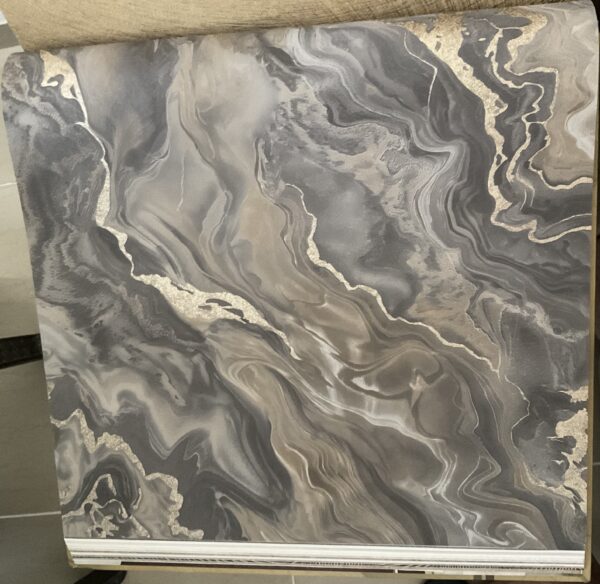 papel de colgadura mármol gris y oro premium | diseño abstracto elegante moderno | ref 10447 37