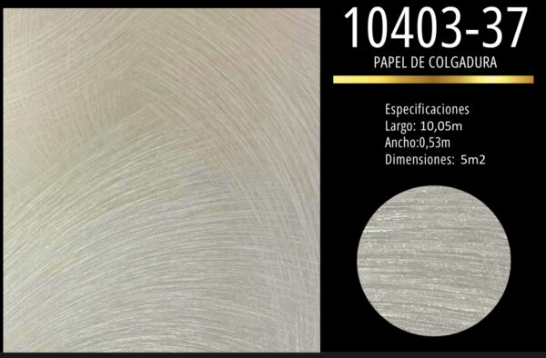 papel de colgadura textura plata perlado moderno | acabado elegante y sofisticado | ref 10403 37