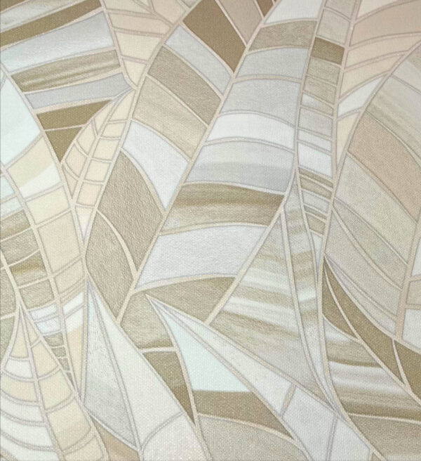 papel de colgadura diseño orgánico en tonos neutros premium | elegancia y estilo natural | ref 10446 02