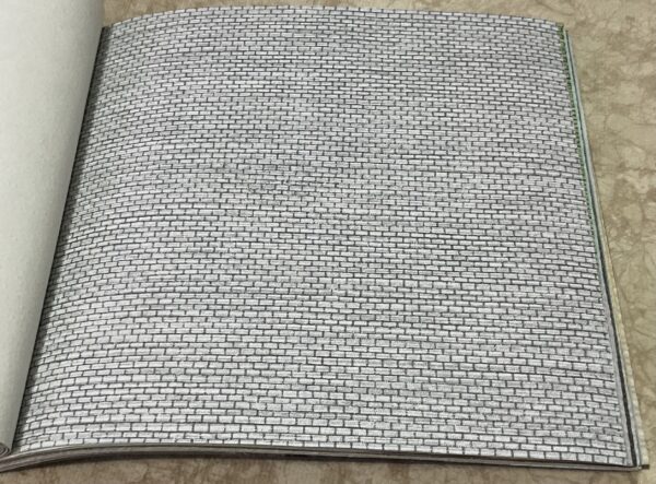 papel de colgadura textura ladrillo curvo gris | estilo urbano y moderno | ref 6309 10
