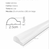 moldura decorativa clásica blanca m148 w | acabado elegante para paredes | 2.5 cm x 285 cm moldura decorativa clásica blanca m148 w | acabado elegante para paredes | 2.5 cm x 285 cm